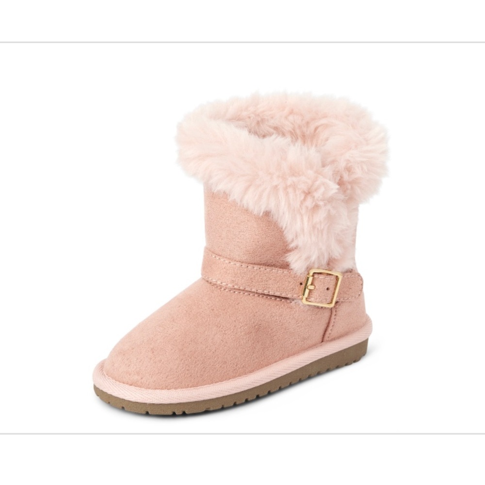The children's place Faux fur boots NWT